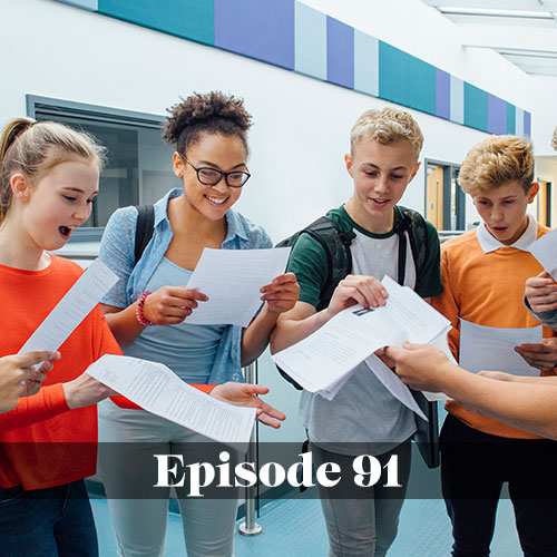 Being a child with a superintendent parent, Allerton Hill Consulting, group of high school students smiling and looking surprised