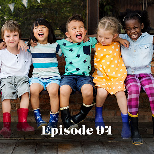 Diversity in schools with Dr. Todd Hoadley, group of kindergarteners smiling together, all of different backgrounds