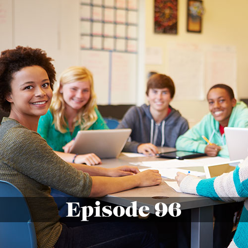 Diversity in public education, We Love Schools podcast, diverse group of high school students