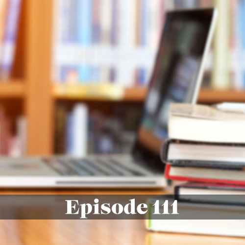 Communicating your needs with your community, books with a laptop computer in a school library